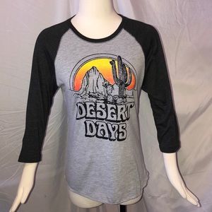Desert Days baseball type tee